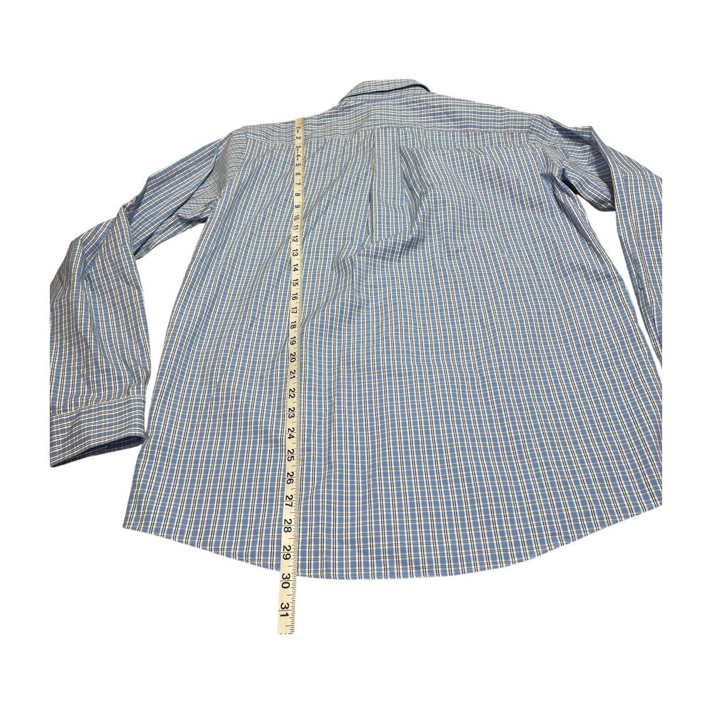L.L.Bean Dress Shirt Men's 15.5 Multicolor Plaid Cotton Traditional Fit Formal - Picture 3 of 6